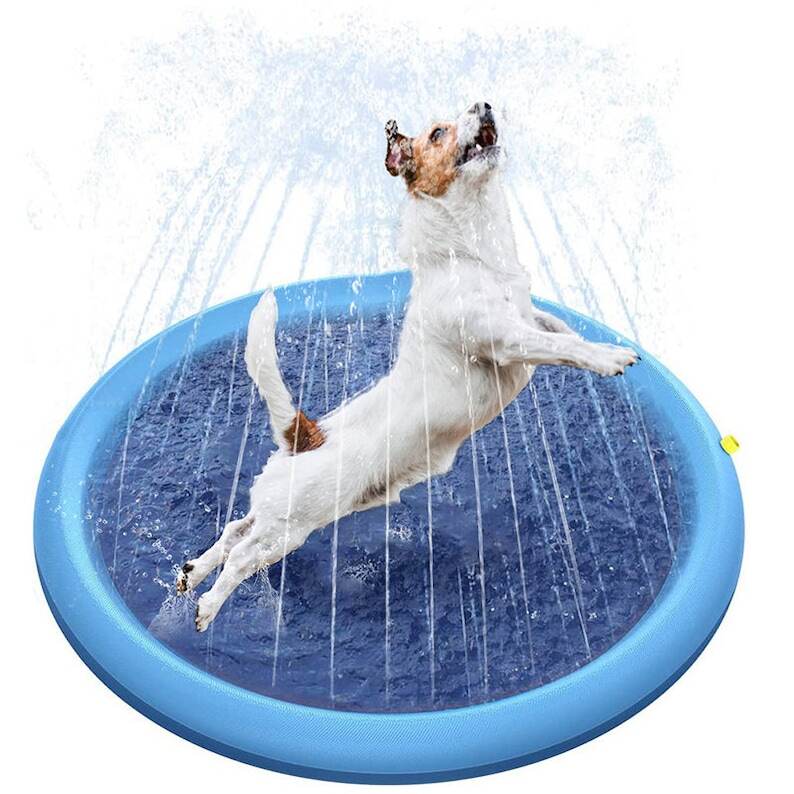 Summer Pet Sprinkler Pad, Inflatable Play Cooling Mat, Spray Pad Mat Tub Summer, Bathtub Fun for Dogs, Gift for Pet