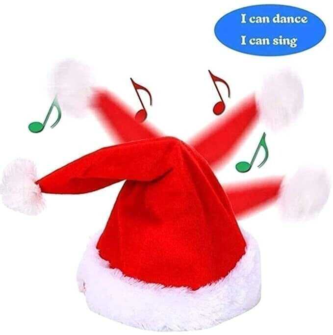 ? This Santa hat can sing and dance!?