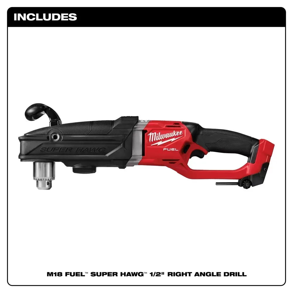 Milwaukee Pre-Sale 2809-20 M18 FUEL 18V 1/2 Inch Super Hawg Right Angle Drill - Bare Tool