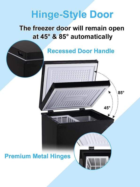 Chest Freezer 3.5 Cu.Ft 7 Gears Temperature