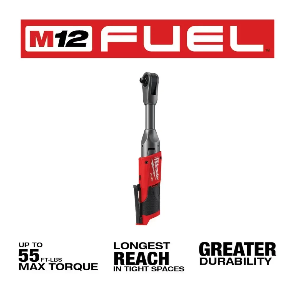 Milwaukee 2560-20 M12 FUEL 12V 3/8 Inch Extended Reach Ratchet Bare Tool