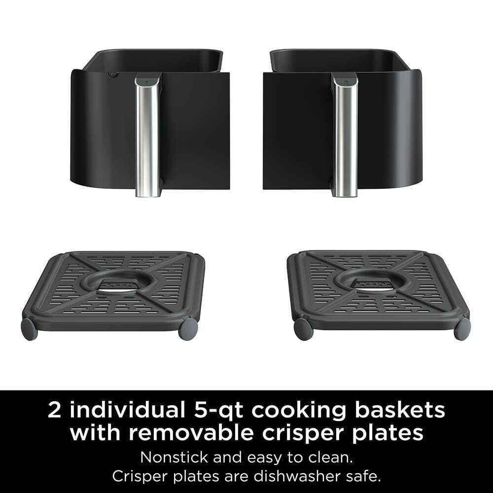 Air Fryer with 2 Independent Frying Baskets