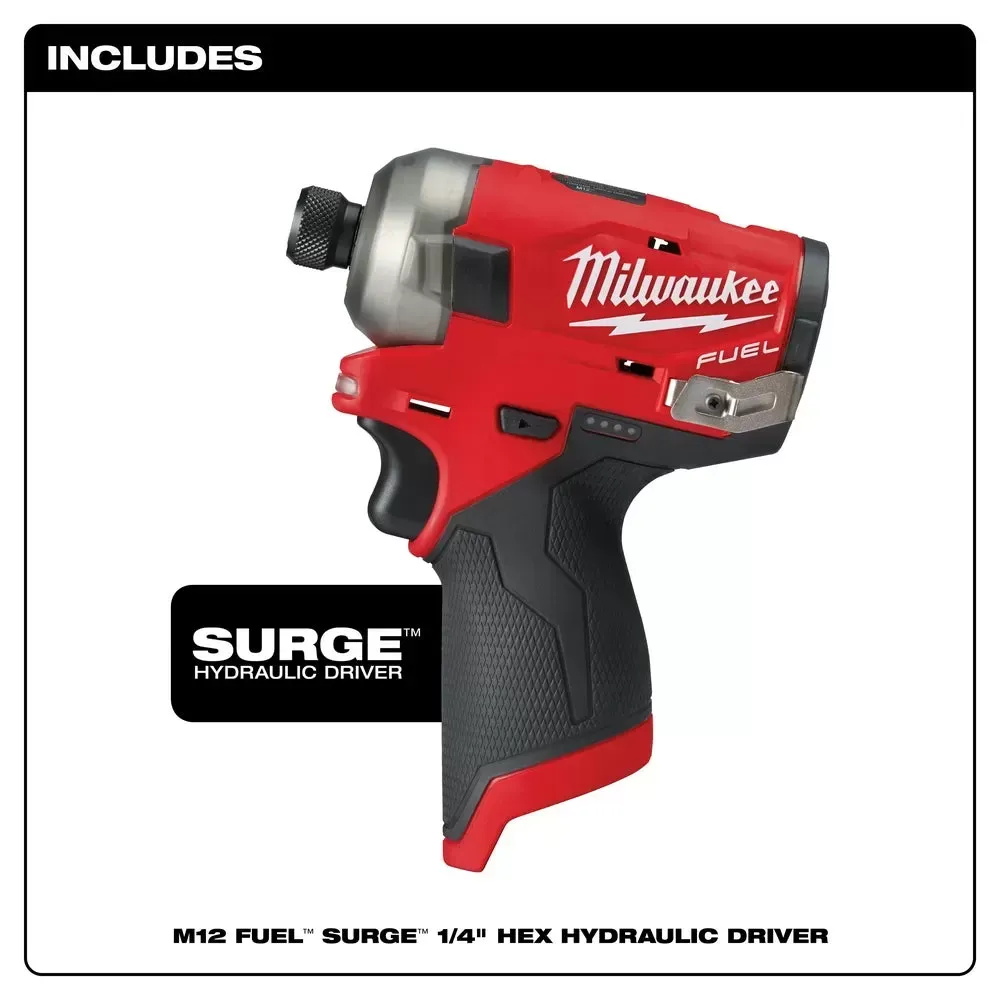 Milwaukee Pre-Sale 2551-20 M12 FUEL SURGE 1/4 Inch Hex Hydraulic Driver - Bare Tool